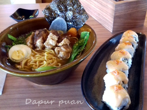 Ramen Berbonus Rice Roll di Ichiban Sushi